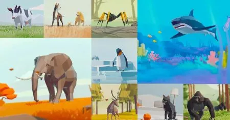 Low Poly Animated Animals