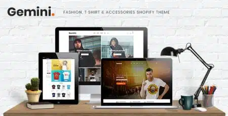 Gemini Fashion TShirt Accessories Shopify Theme