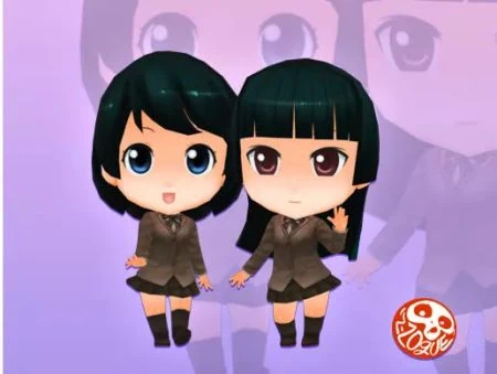 Anime Chibi - School Pack - Girls