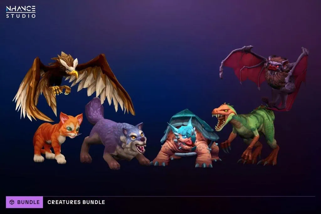 Stylized Fantasy Creatures Bundle