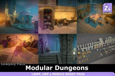 Lowpoly Pack : Modular Dungeons