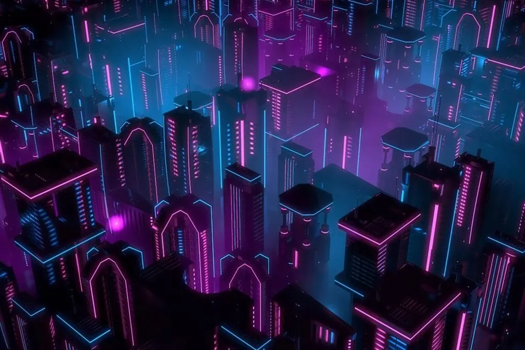 Neon Buildings