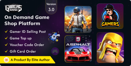 Gamers Arena - Digital Online Game Store, Game Top Up , Voucher & Gamer ID Selling Tools