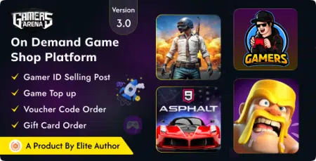 Gamers Arena - Digital Online Game Store, Game Top Up , Voucher & Gamer ID Selling Tools