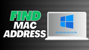 How to find your PC's MAC Address in Windows